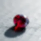 Radiant Red Spinel Gemstone Brilliant red spinel gemstone showcasing its vibrant color and clarity
