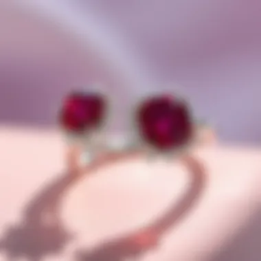 Modern Jewelry Featuring Red Spinel Contemporary jewelry design highlighting red spinel in modern accessories