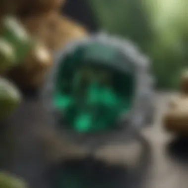 The Alluring Beauty of Emerald Close-up of a brilliant emerald gemstone showcasing its vibrant green hue