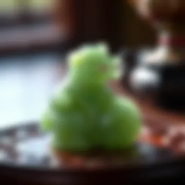 Cultural Heritage in Jade Carvings A beautifully carved jade figurine reflecting cultural significance