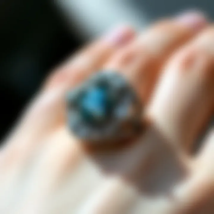 A well-maintained Amazon silver ring demonstrating care and upkeep