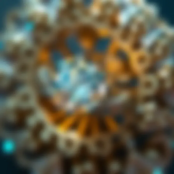 Intricate Details of a Diamond Close-up of a sparkling eight carat diamond ring