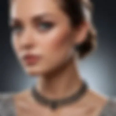 Elegant Jewelry Design with Black Diamond An elegant piece of jewelry featuring a 3 carat black diamond set in a luxurious design.