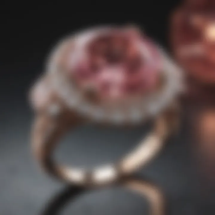 Modern jewelry design trends featuring pink diamonds