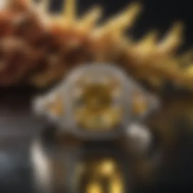 The Brilliance of Small Yellow Diamonds Radiant small yellow diamond ring highlighting its brilliance