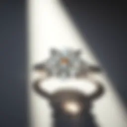 A stunning diamond ring under soft lighting