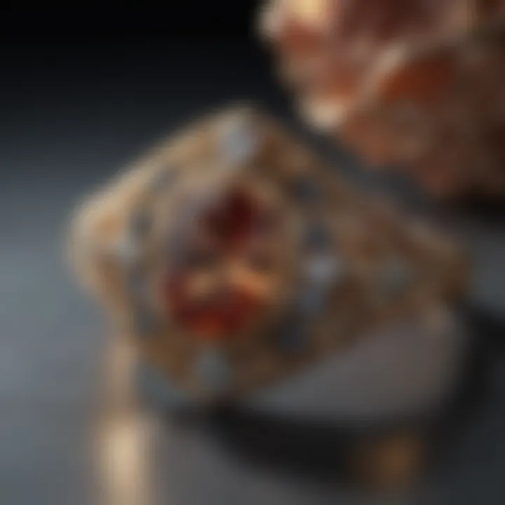 Elegant vintage jewelry displayed against a soft background