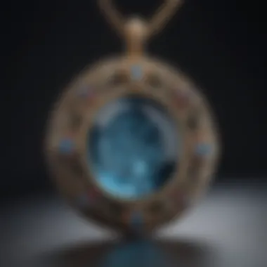 Sculptural metalwork forming a unique pendant