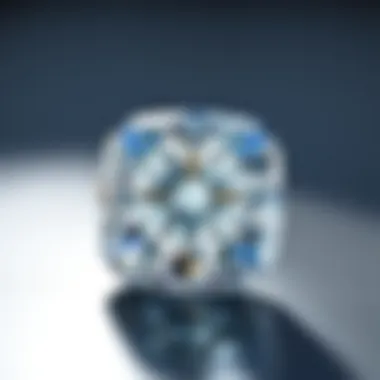 Cushion Cut Diamond A vintage cushion cut diamond reflecting its classic charm and soft edges