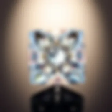 Princess Cut Diamond An elegant princess cut diamond displaying its sharp corners and modern appeal