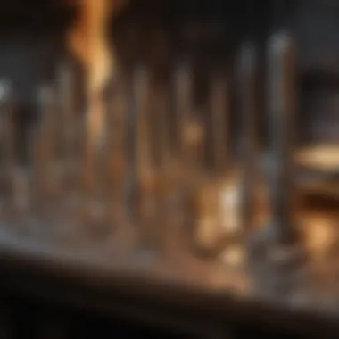 A collection of different types of silver solder torches arranged on a workbench, highlighting their features.