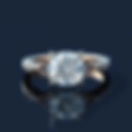 Exquisite Brilliance Engagement Ring An exquisite brilliance engagement ring showcasing its sparkle and clarity