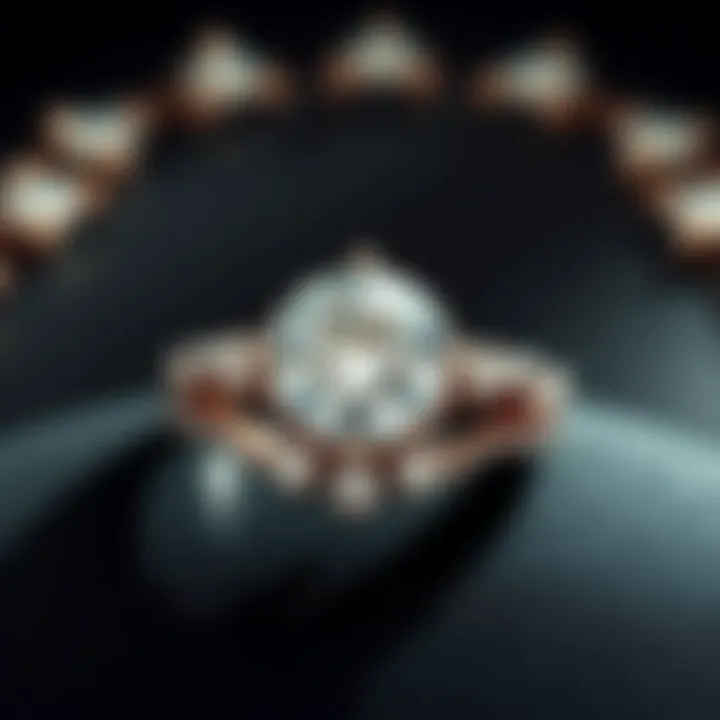 An artistic representation of the historical significance of engagement rings