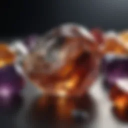 Raw gemstones sourced from nature, showcasing their natural beauty.