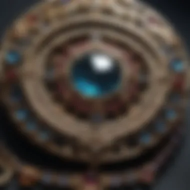Intricate Details of Gram Jewelry Close-up of intricate gram jewelry detailing