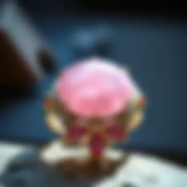 Polished Rose Quartz Jewelry Polished rose quartz jewelry demonstrating its aesthetic appeal and craftsmanship