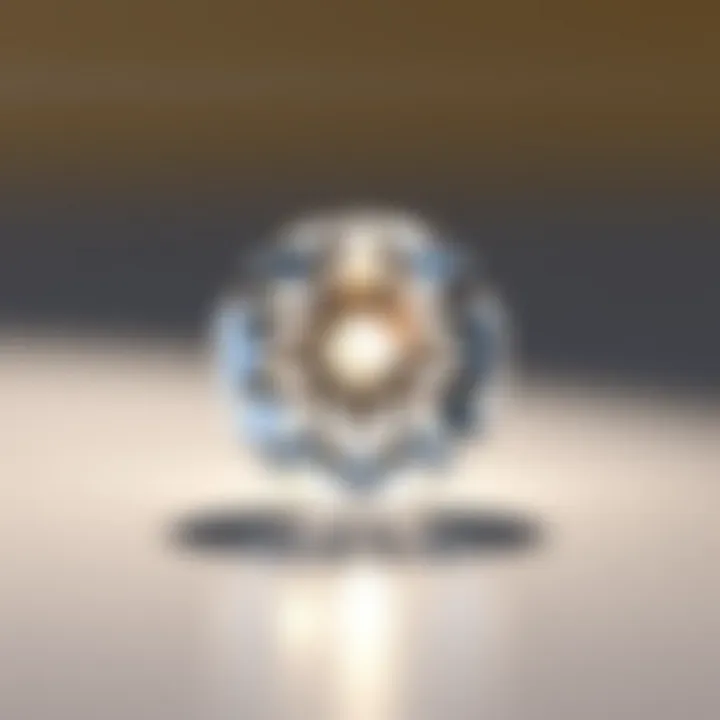 Brilliance of Created Diamonds A sparkling created diamond showcasing its brilliance