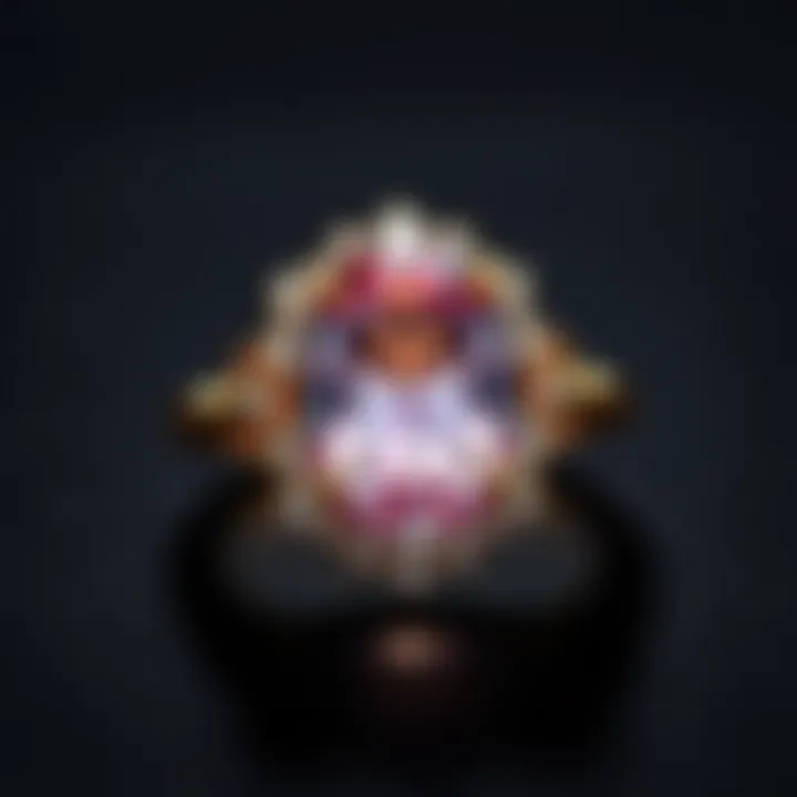 A classic oval ring highlighted by a vintage-inspired setting