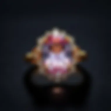 Oval Ring with Vintage Setting A classic oval ring highlighted by a vintage-inspired setting