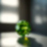 Elegant peridot gemstone showcasing its vibrant green hue