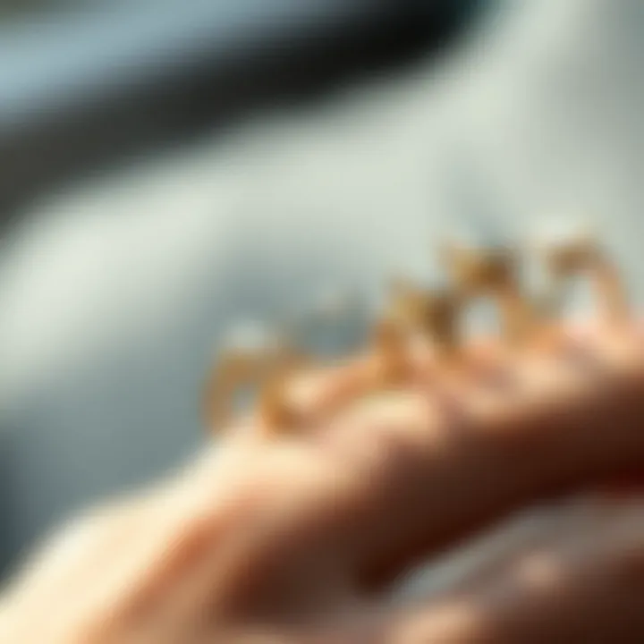 A historical timeline illustration showing the evolution of engagement rings through the ages