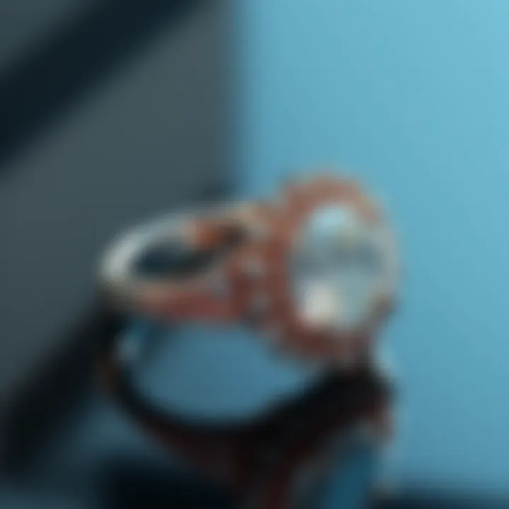 An elegant engagement ring with a unique design, representing modern styles