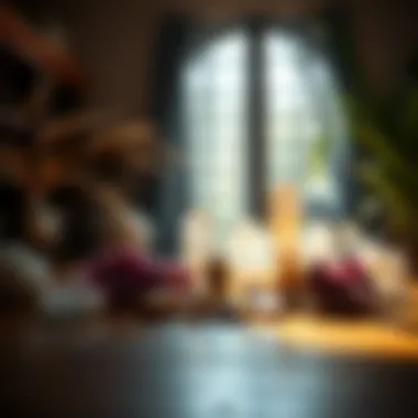 A serene setting showcasing crystals arranged for meditation and energy work