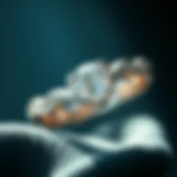 Close-up view of the Tiffany Love Diamond Ring showcasing its intricate design