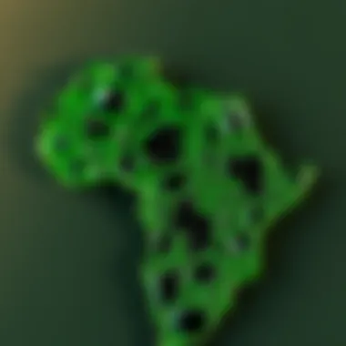 Geological Distribution of Tsavorite A geological map indicating the regions where tsavorite is primarily found
