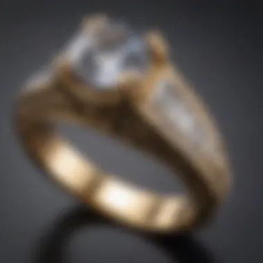A close-up of a timeless classic wedding ring, emphasizing traditional craftsmanship.