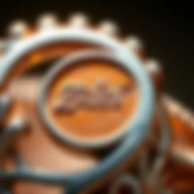 Close-up of the unique stamp on a Zales ring reflecting craftsmanship
