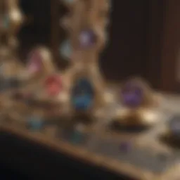Elegant display of fine jewelry showcasing various styles