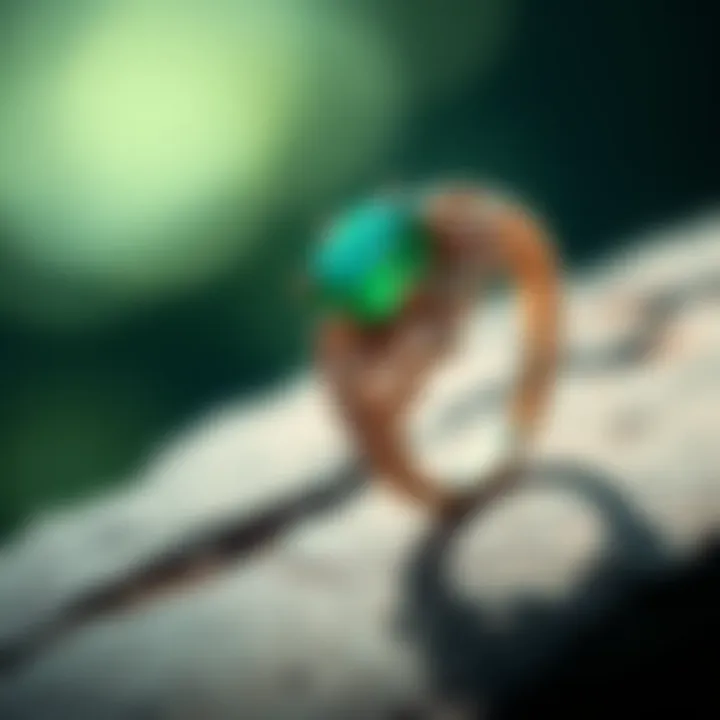Artisan jewelry featuring green spinel, emphasizing its aesthetic appeal