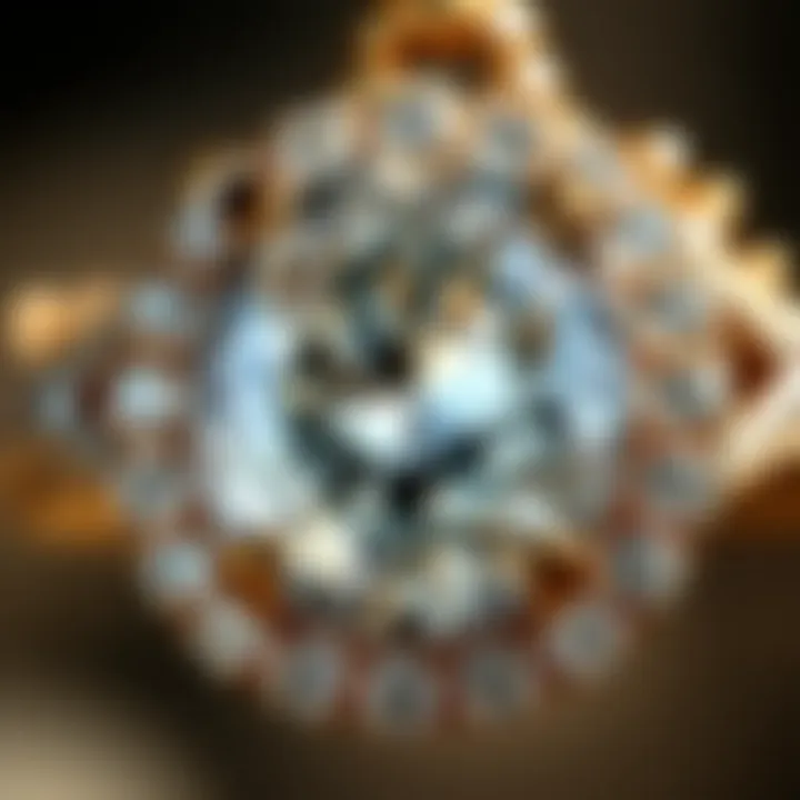 Historical context illustration of oval diamonds in jewelry