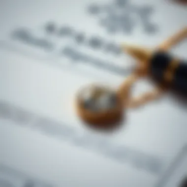 Jewelry Appraisal Details Close-up of a jewelry appraisal document