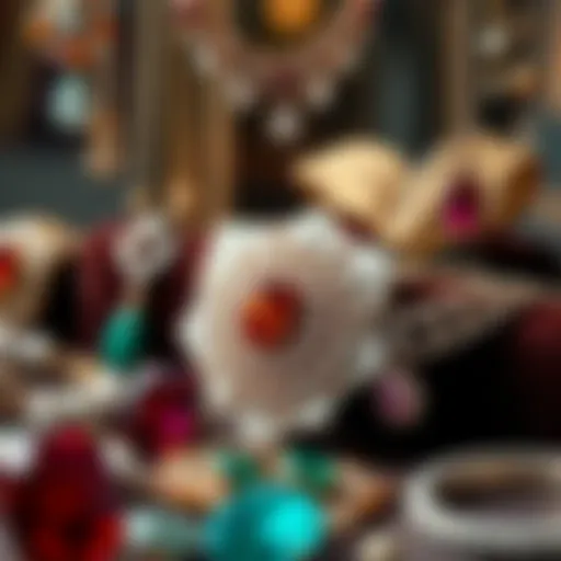 Diverse Jewelry Collection Elegant jewelry display showcasing a variety of items