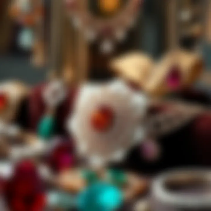 Diverse Jewelry Collection Elegant jewelry display showcasing a variety of items