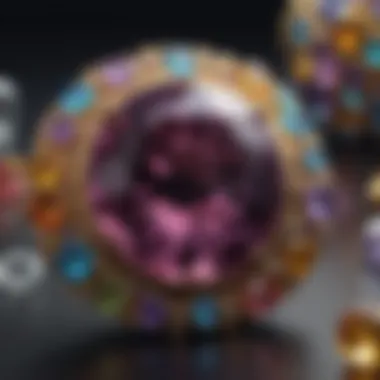 Dazzling Gemstone Showcase A vibrant selection of gemstones showcasing their beauty and diversity.