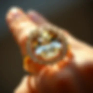 Gemstone Beauty in Design Close-up of a ring highlighting the beauty of gemstones