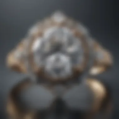 Intricate design of a lab grown diamond ring showcasing brilliance and clarity