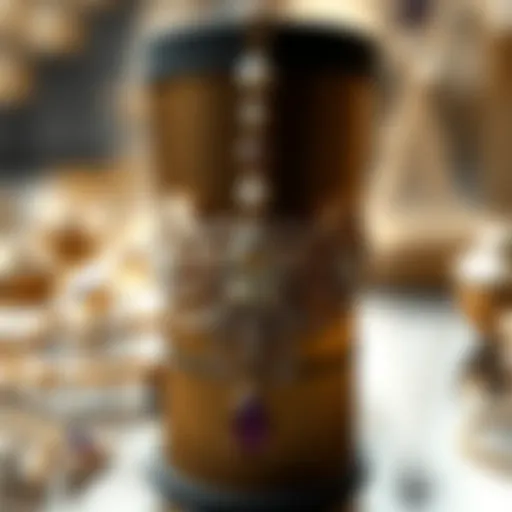 A close-up of exquisite jewelry showcasing intricate craftsmanship.