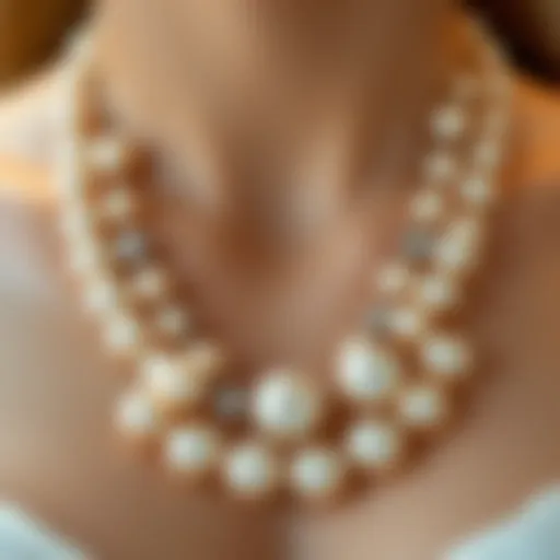Elegant pearl necklace showcasing the luster and beauty of June's birthstone