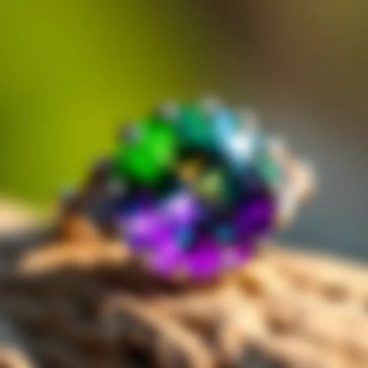 Stunning alexandrite ring that changes color under different lighting