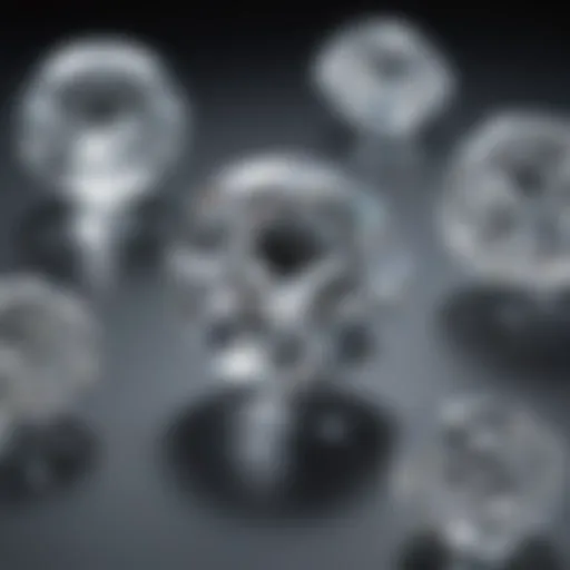 Close-up view of a sparkling laboratory-grown diamond showcasing its clarity and brilliance