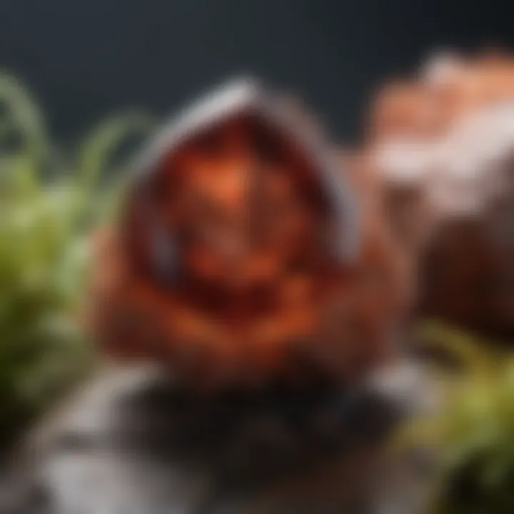 Geological formations where Malaya garnet can be found, highlighting its natural environment