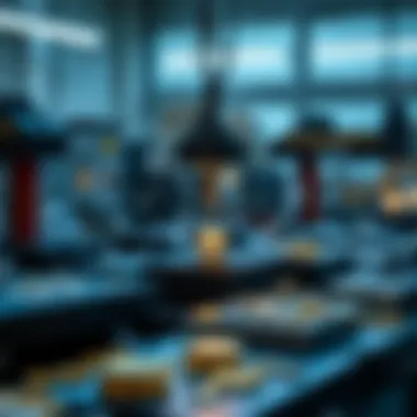 A modern workshop showcasing advanced jewelry manufacturing technology