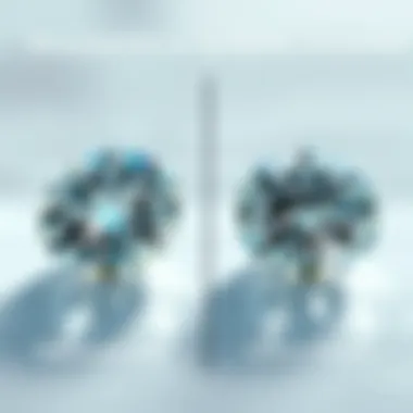 Moissanite vs Synthetic Diamond Comparison Comparative diagram illustrating moissanite and synthetic diamond