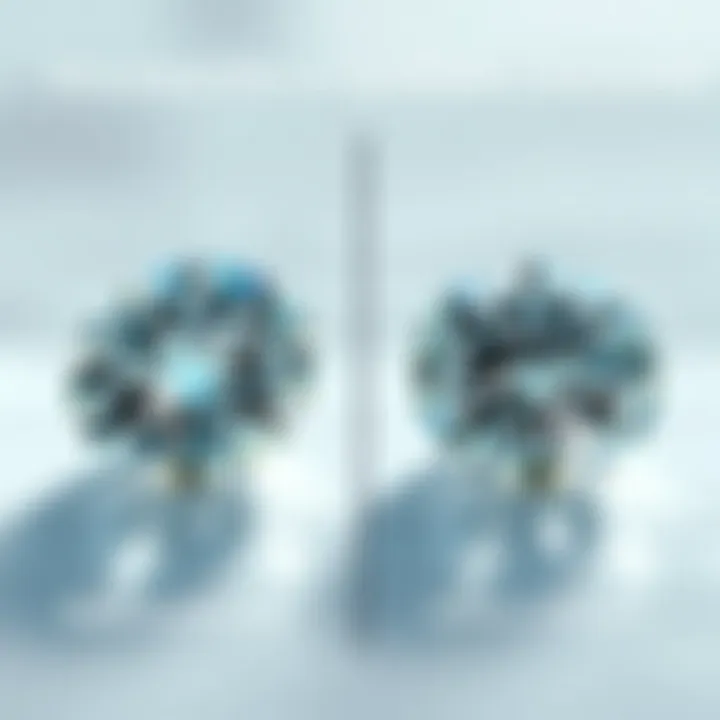 Moissanite vs Synthetic Diamond Comparison Comparative diagram illustrating moissanite and synthetic diamond