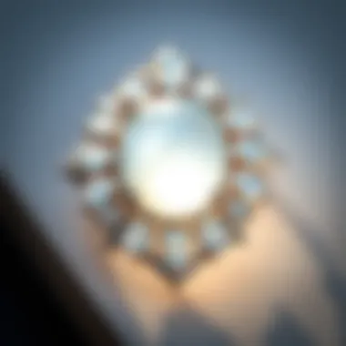 Elegant jewelry piece featuring moonstone