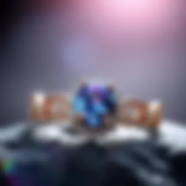 Beautiful gemstone jewelry symbolizing love